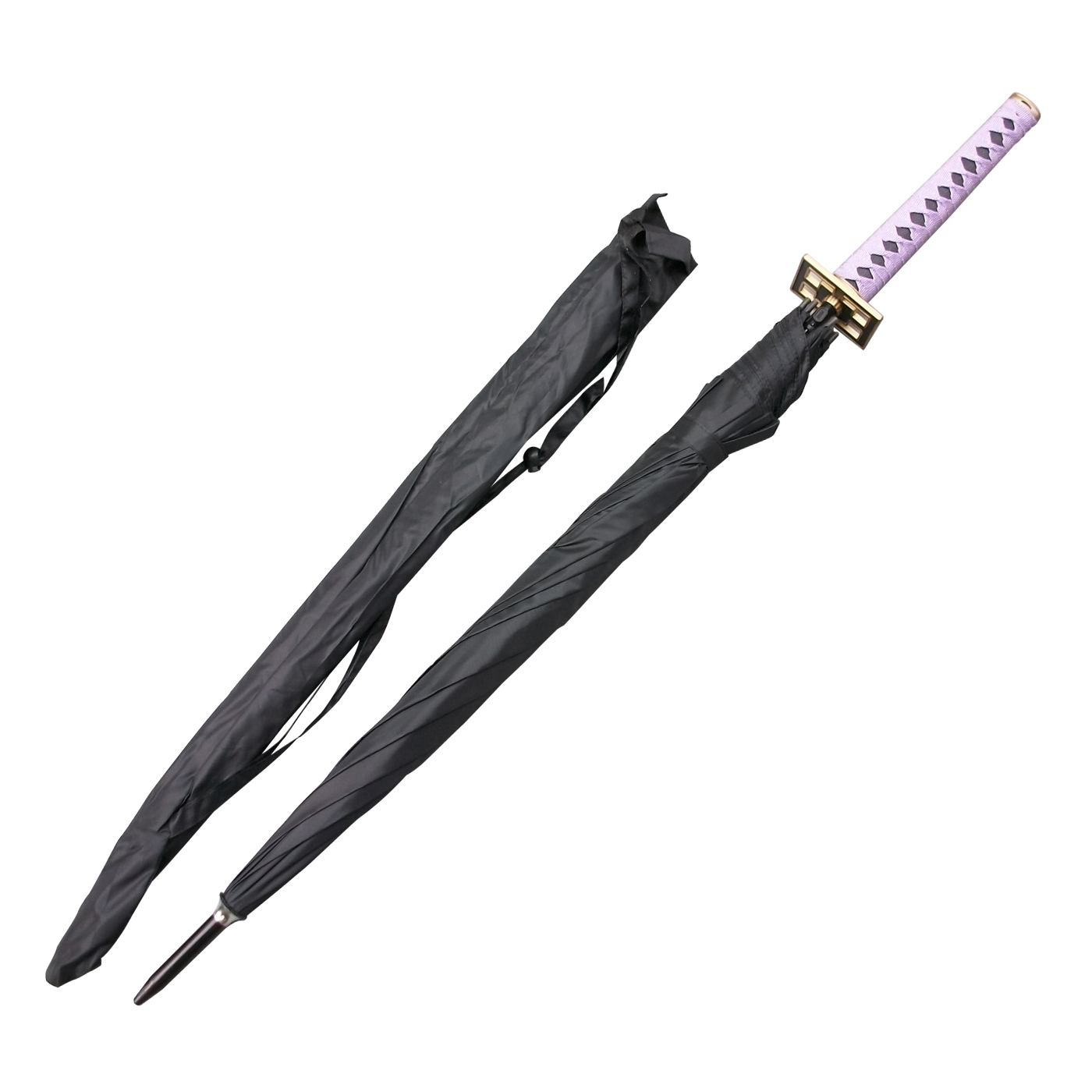 Bleach Kuchiki Byakuya Zanpakutou Senbonzakura Anime Samurai Umbrella Sword Black